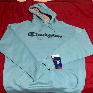 Light blue ocean boat champion hoodie (NEW WITH TAGS)